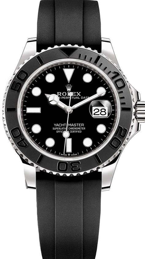 rolex yachtmaster gold and black|yacht master oysterflex white gold.